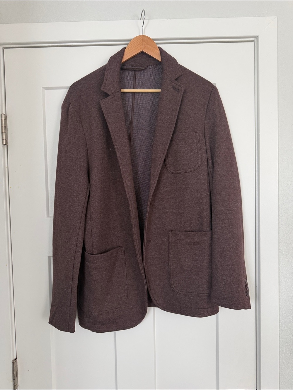 Goodfellow & Co Men's Knit Blazer Jacket - Dark Brown